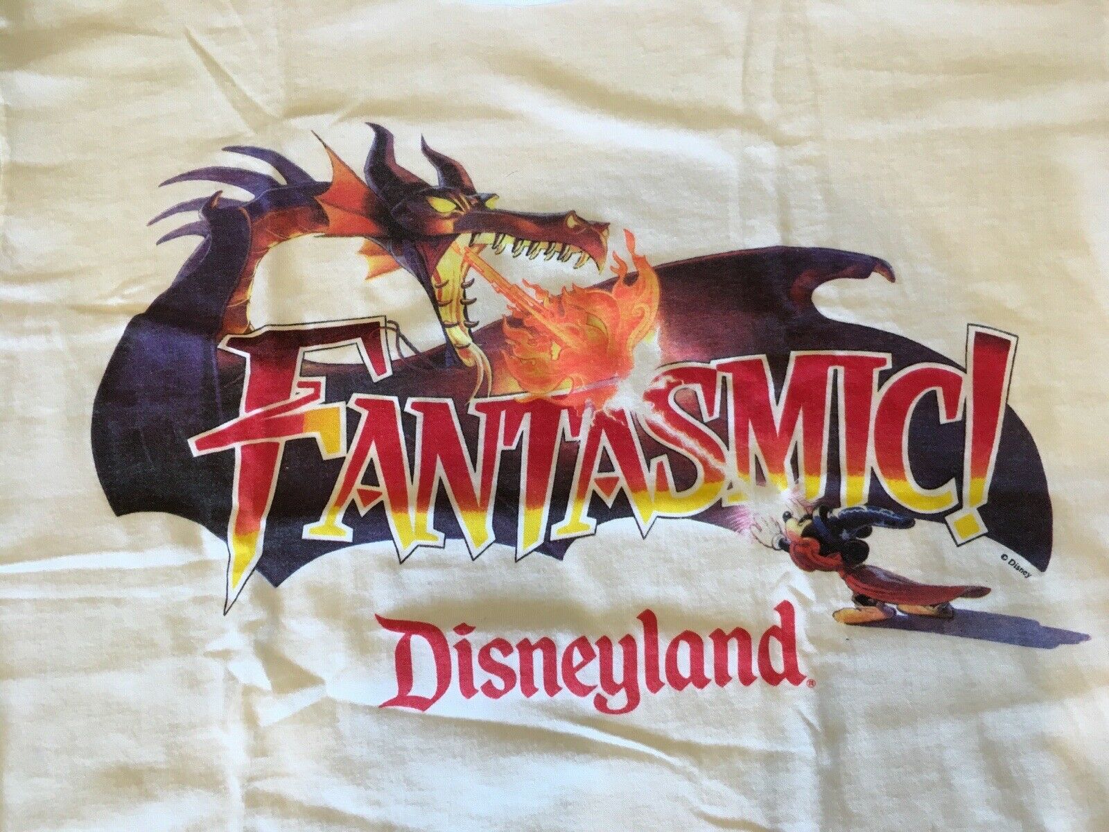 Rare Vintage Disneyland Fantasmic ! Cast Exclusive Shirt Xl White Promo
