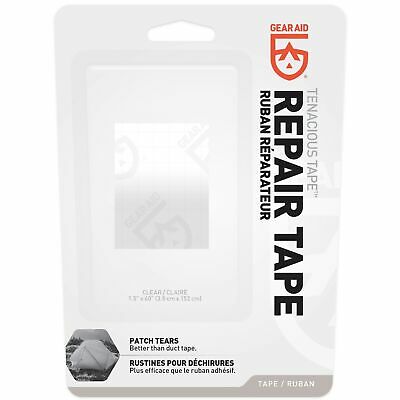 Gear Aid Tenacious Tape Repair Tape 1.5"x 59" Roll Clear Patch For Vinyl Nylon