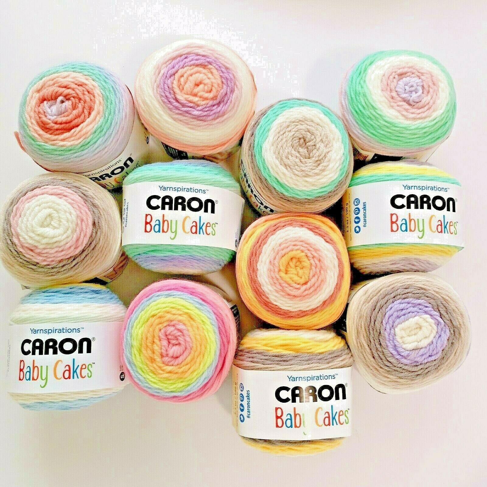 12 Colors *new Caron® Baby Cakes™ Yarn Knitting Croche 3.5oz, 231yds