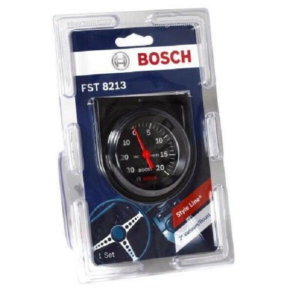 Bosch Style Line 2" Mechanical Vacuum/boost Gauge (black) Fst8213 D4