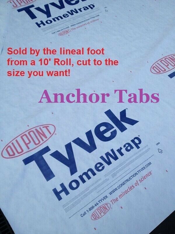 10' Tyvek ~ Sold Per Foot ~ Camp Tarp ~tent Footprint ~ Ground Sheet Cover