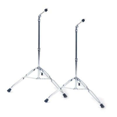 2 X Straight Cymbal Stand Drum Hardware Percussion Mount Holder Set