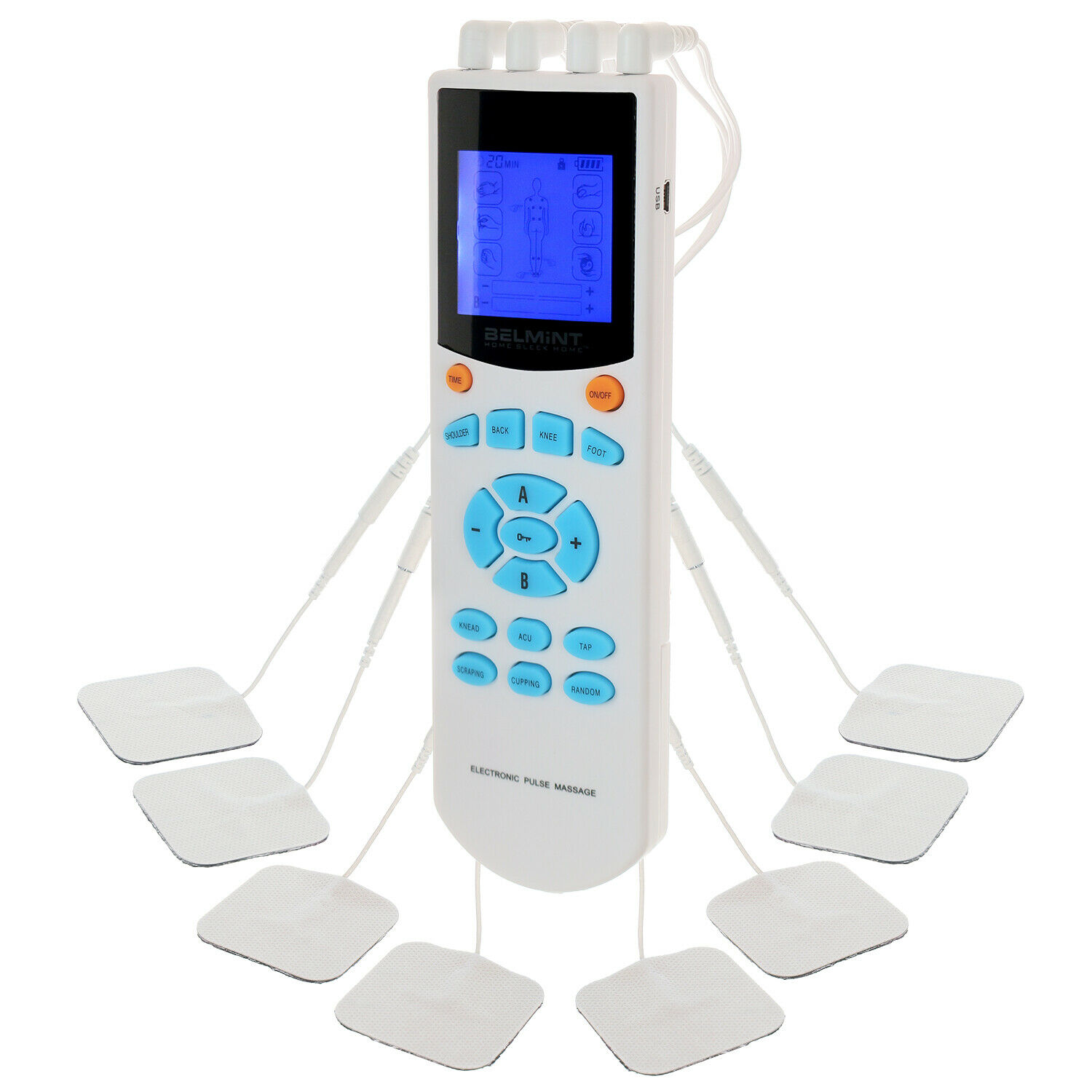 Tens Machine Electrical Stimulation Muscle Therapy Pain Relief.