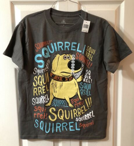 New! Disney Parks Up Dug T-shirt Youth Large ~squirrel~ Nwt