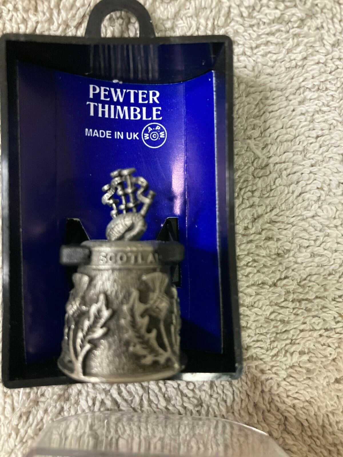 Pewter Thimble    Scotland    Made In Uk   Free Ship  New