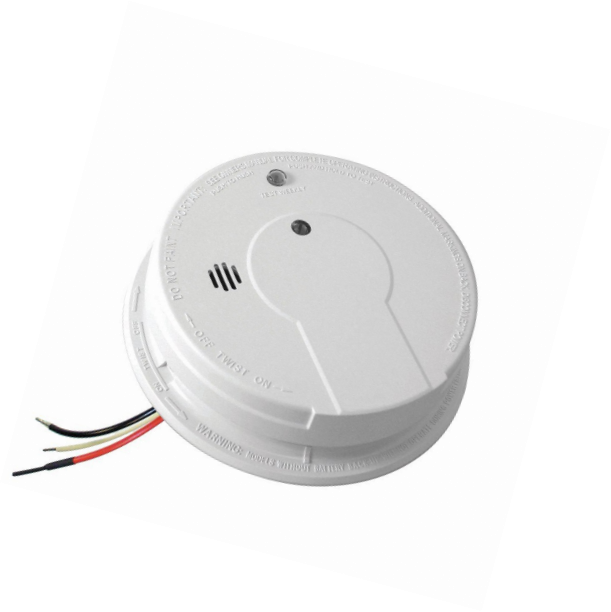 Kidde I12040 120v Ac Wire-in Smoke Alarm With Battery Backup And Smart Hush
