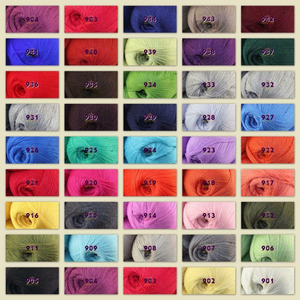 Multi Color 1 Ball X 50gr Lace Crochet Acrylic Wool Cashmere Hand Knitting Yarn