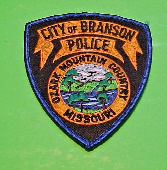 Branson Missouri Mo "ozark Mountain Country" 4 1/2" Police Patch  Free Shipping!