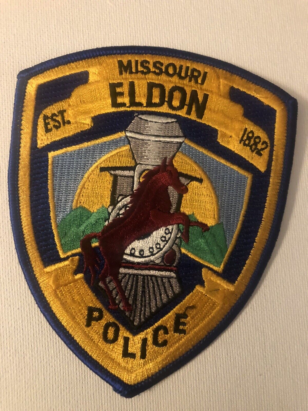 Missouri Police- Eldon  Police Patch Mo Police Patch