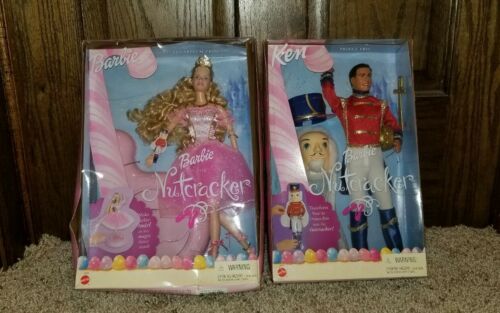 Sugarplum Princess Barbie Doll Prince Eric Ken Nutcracker Ballet Lot 2 Nrfb