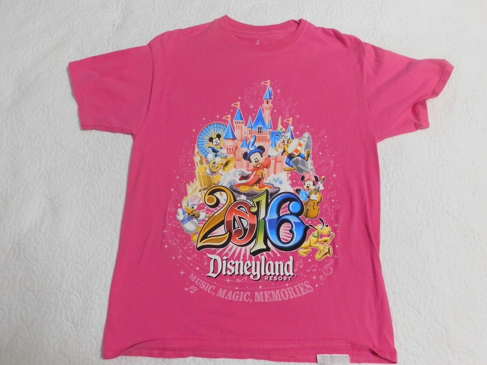 2016 Pink Disneyland Resort Med T-shirt - Adult Medium