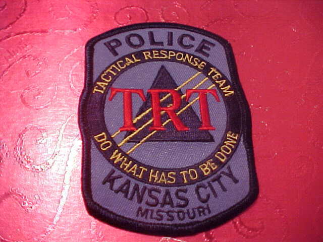 Kansas City Missouri T.r.t. Police Patch Shoulder Size Unused Type 1