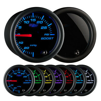 Glowshift Tinted 7 Color 30 Psi Boost / Vacuum Gauge 52mm Gs-t701