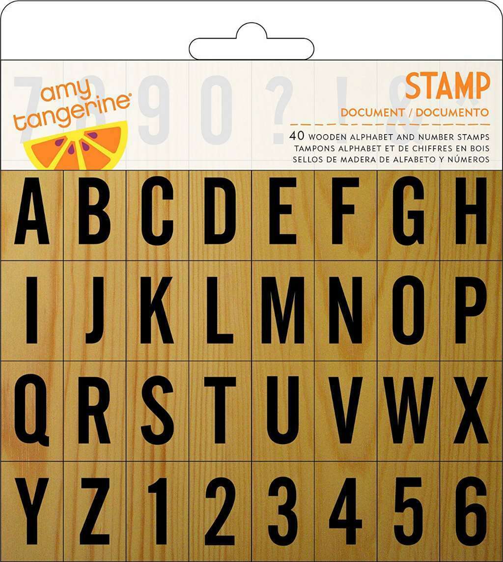 American Crafts Yes Please Stamps Document