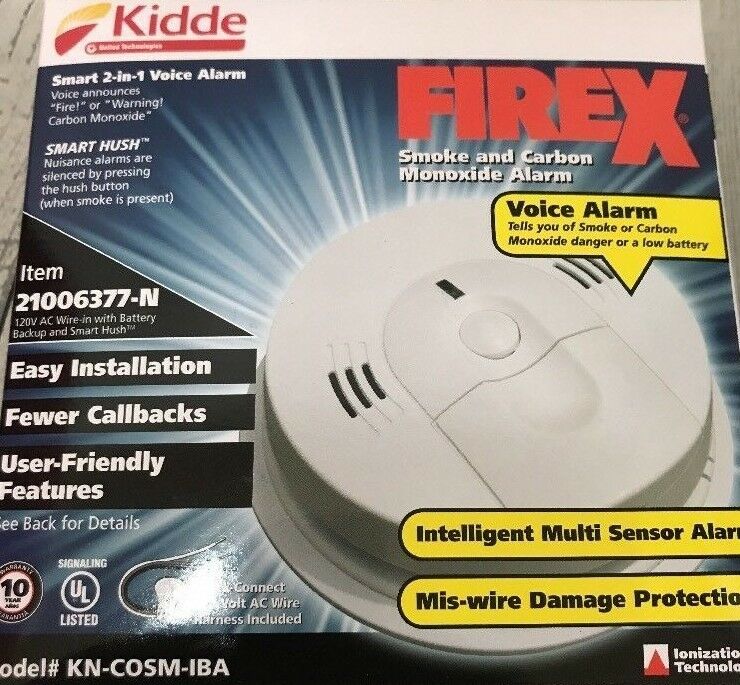 Kidde Kn-cosm-iba Combination Carbon Monoxide & Smoke Alarm, 10 Year Warranty