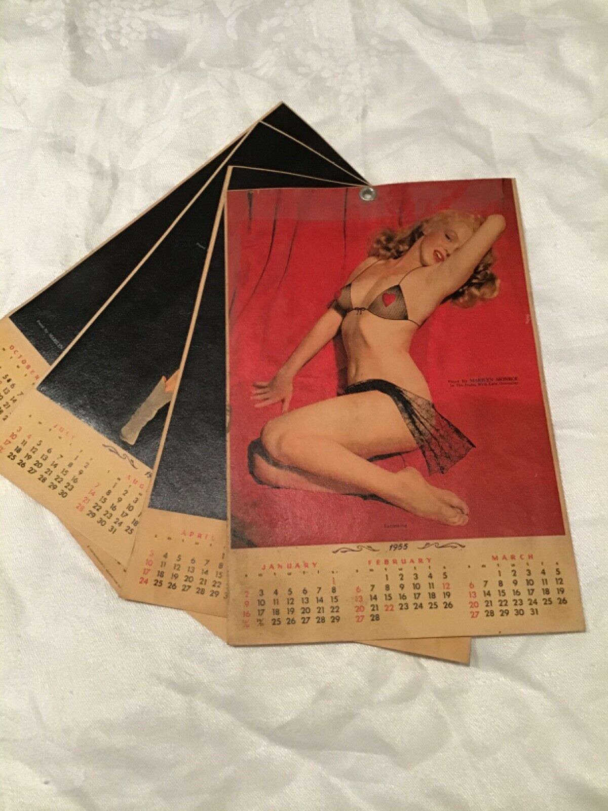 Vintage Marilyn Monroe Calendar 1955