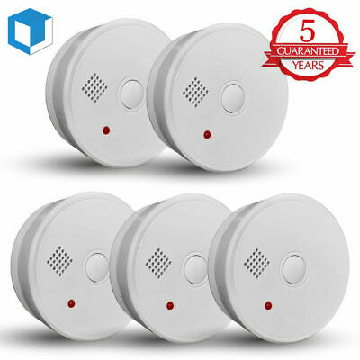 5-year Smoke Detector Fire Alarm Battery Operated Home Fire Safety Alert Warning
