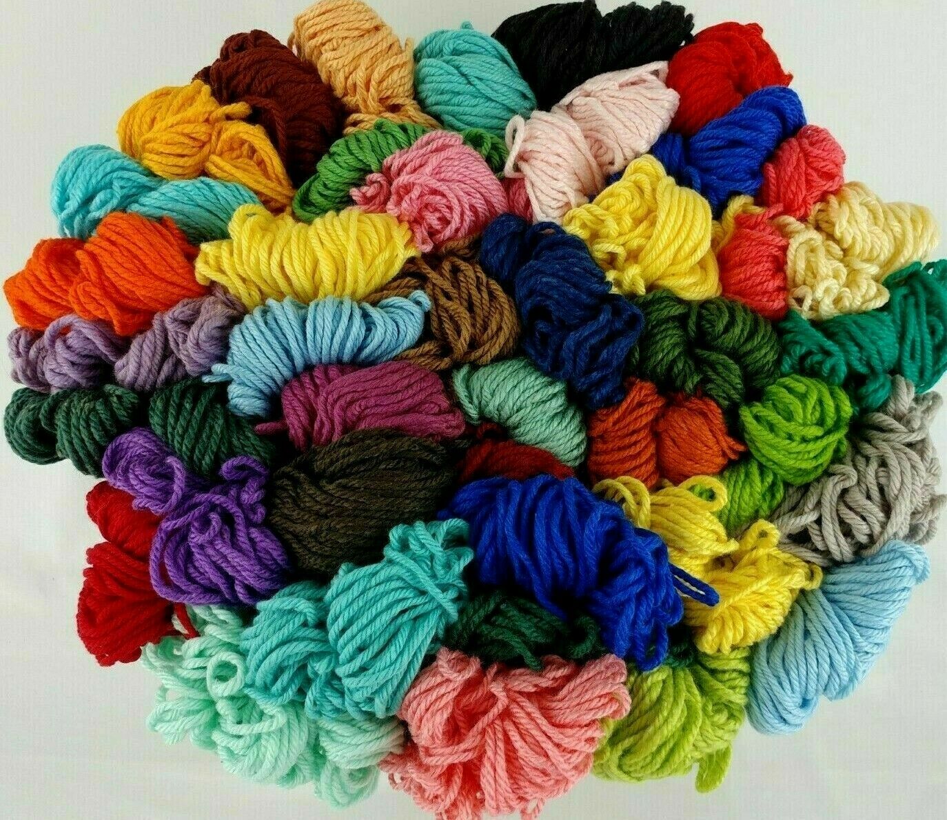 Aunt Lydias Heavy Rug Yarn 55 Colors 70-180 Yd Skeins Rayon Cotton Vtg You Pick