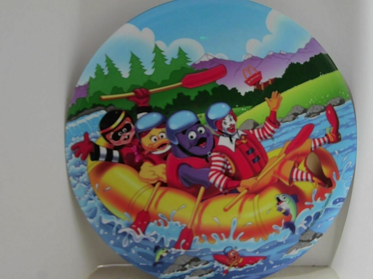 Vintage "1998" Mcdonald’s Collectors Plate Ronald & Friends White Water Rafting