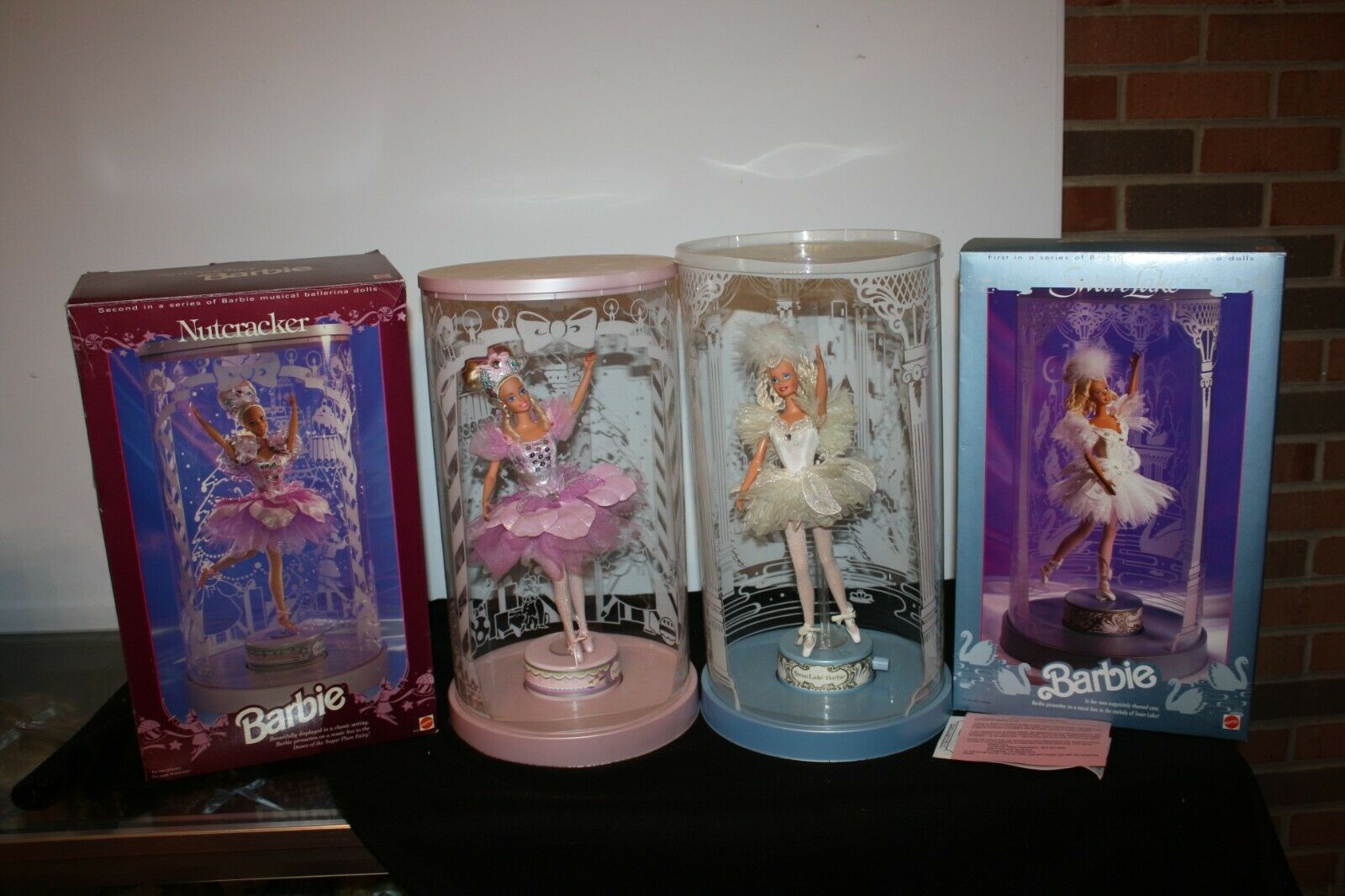 Set 2 Swan Lake Nutcracker Barbie 1st 2nd Series Music Ballerina Doll 5472 1648