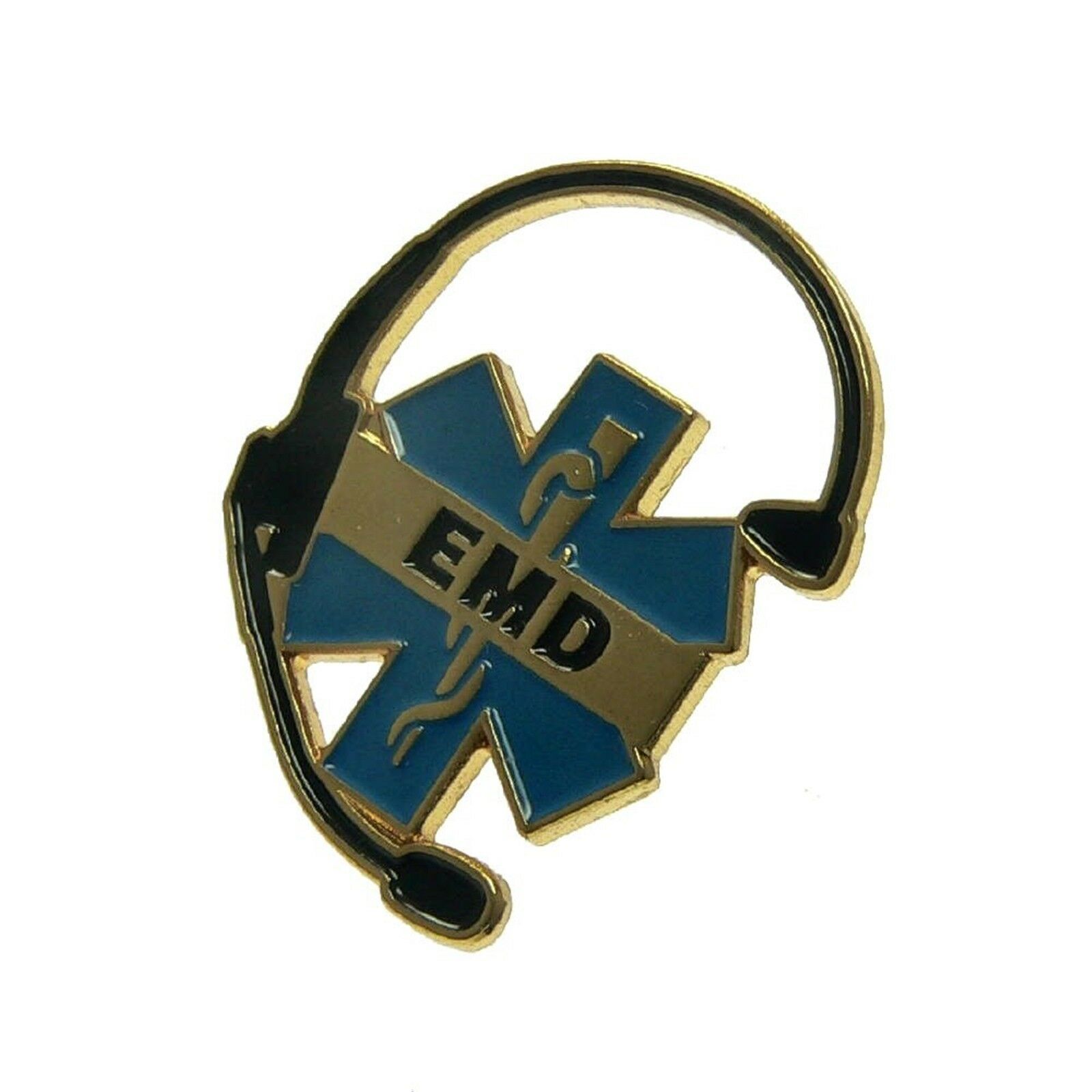 Emergency Medical Dispatcher Emd Rescue Operator 911 Headset Lapel Pin