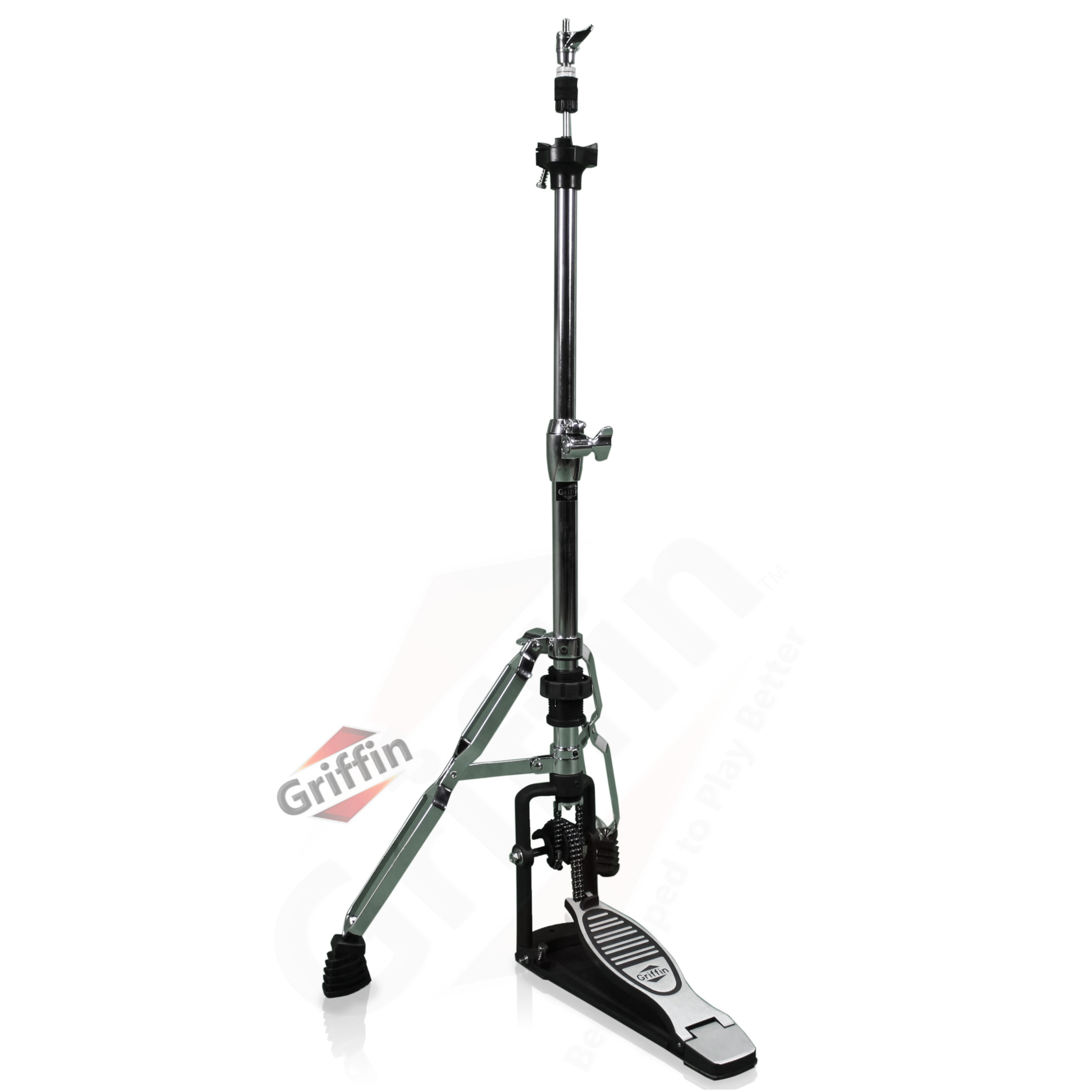 Griffin 2 Leg Hi-hat Stand – Percussion No Leg High Hat Pedal Cymbal Drum Mount