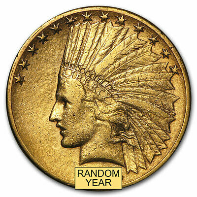 $10 Indian Gold Eagle (cleaned) - Sku #23203