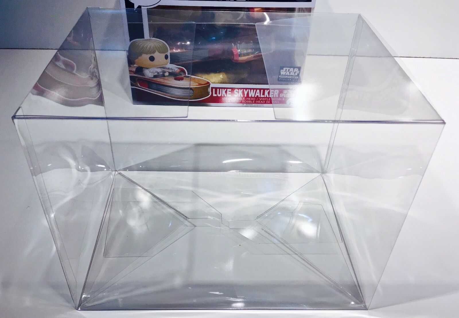 1 Box Protector For Funko Luke Skywalker With Speeder  Display Case Star Wars