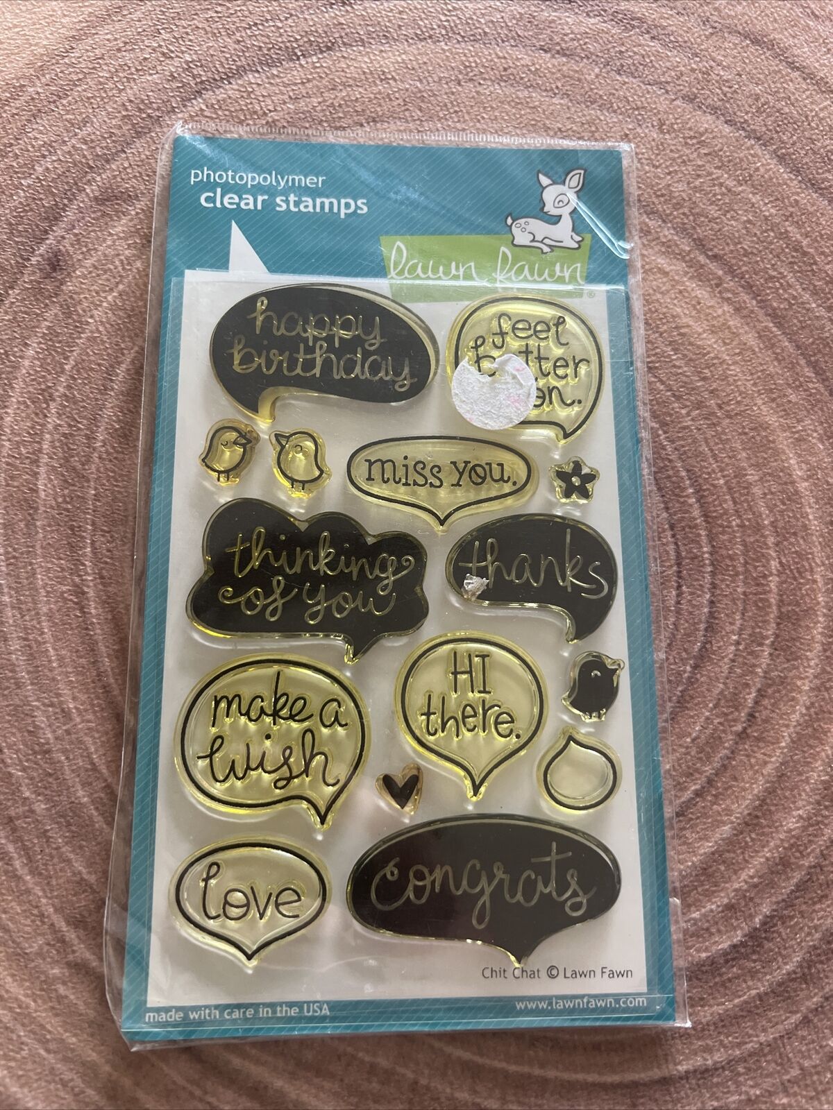 Lawn Fawn Chit Chat Stamp Set And Lf Chit Chat Lawn Cuts Die Set