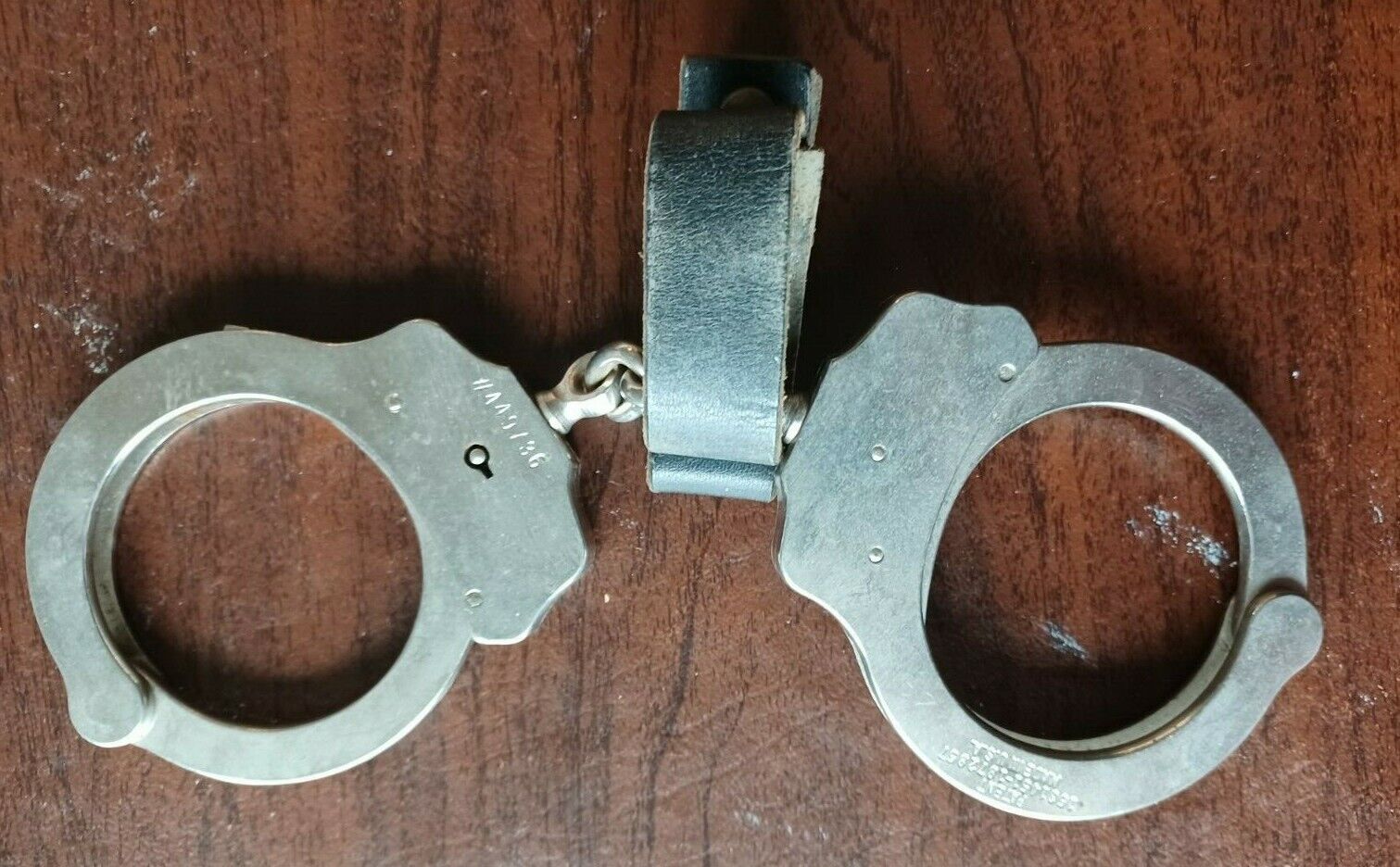 Peerless Model 300 Handcuffs With Holder - Keys Not Included
