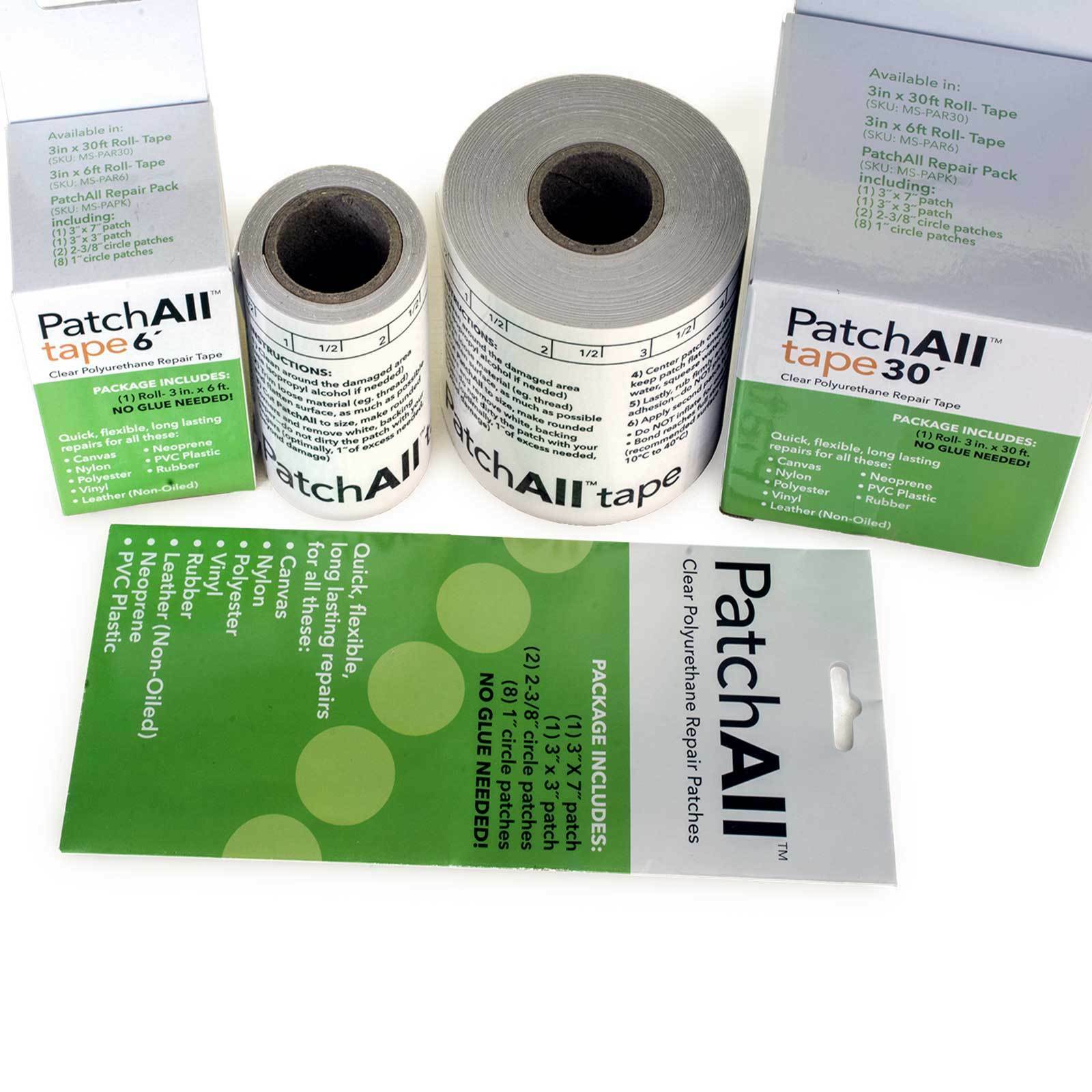 Patchall Waterproof Clear Repair Tape Vinyl Leather Canvas Flexible Sealing Bond
