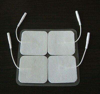 Usa 20 Electrode Tens, Muscle Stem,ems Units Electrode Pads 2 X 2 In White Cloth