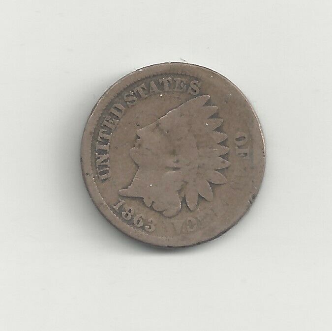 1863 Copper Nickel Indian Cent
