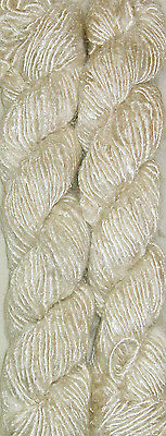 200 Grams. Himalaya Recycled Natural Soft Sari Silk Yarn Knit Woven 2 Skein