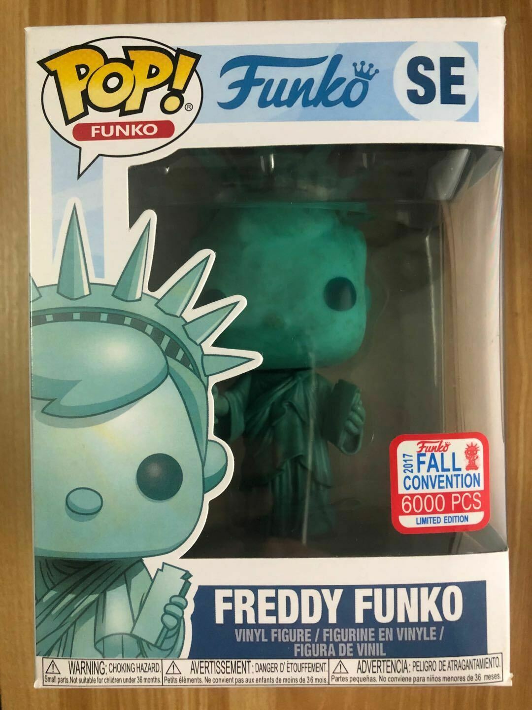 Statue Of Liberty Toy - Se Pvc Figure Freddy Funko With Box & Pop Protector
