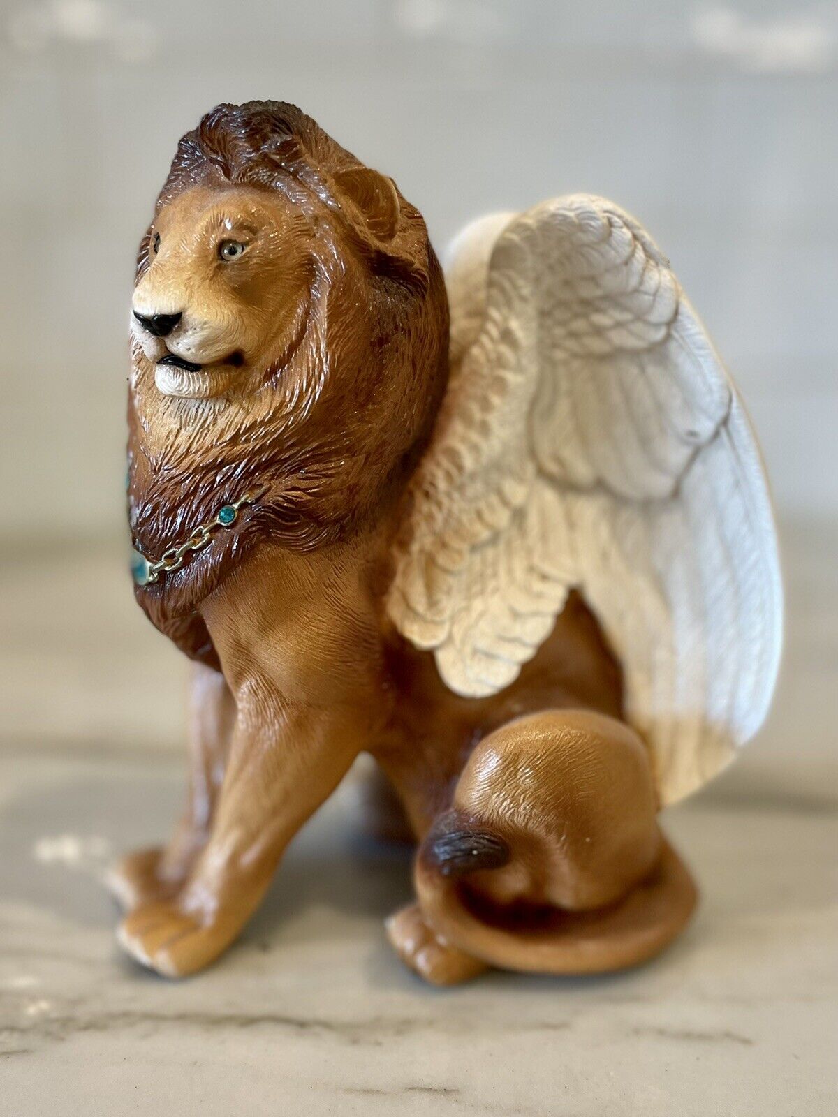 Windstone Editions Sculpture "flion" Winged Lion Sculpture Figure By Melody Pena