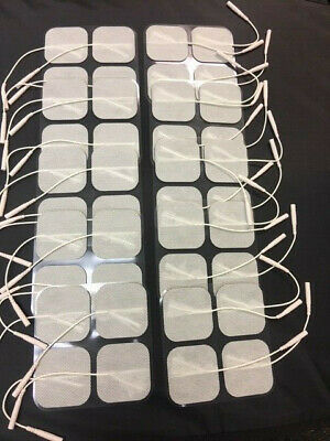 40 Replacement Tens Electrode Pads Ems Units 7000 3000 2x2 Muscle Stimulatorbulk