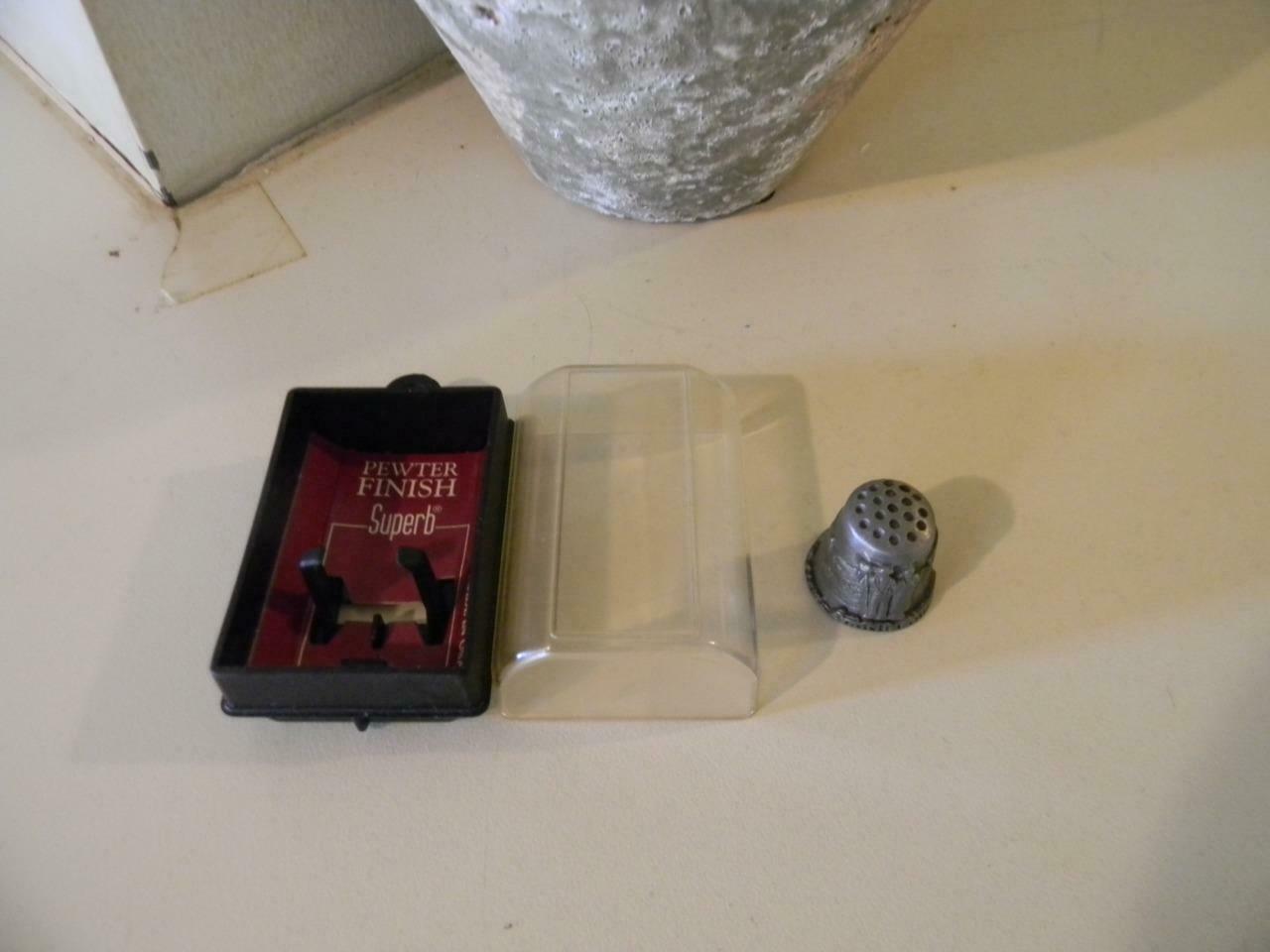 Superb Pewter Amish Country Thimble - Original Packaging - .75 Inches