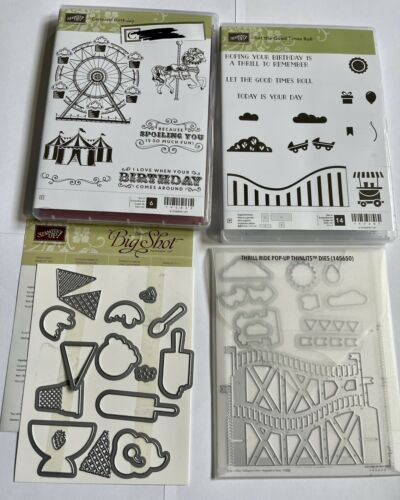 Stampin' Up! Sets-carousel Birthday, Let The Good Times Roll W/ Dies Frozen Trea