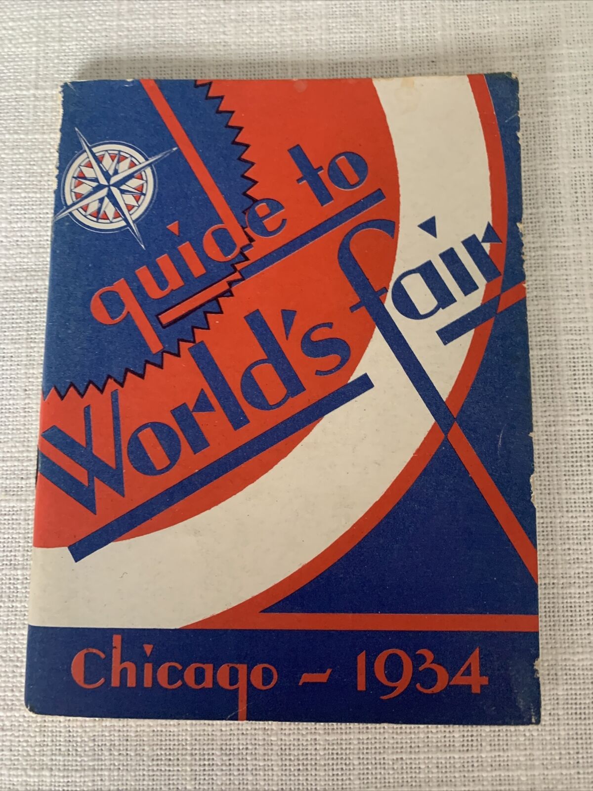 1934 Guide To Chicago World's Fair W/map And Discriptions Exhibits