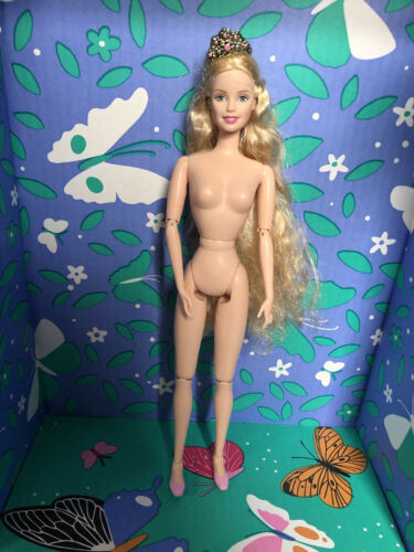 Barbie As The Nutcracker The Suger Plum Princess Ballerina Doll Blonde Hair Nude