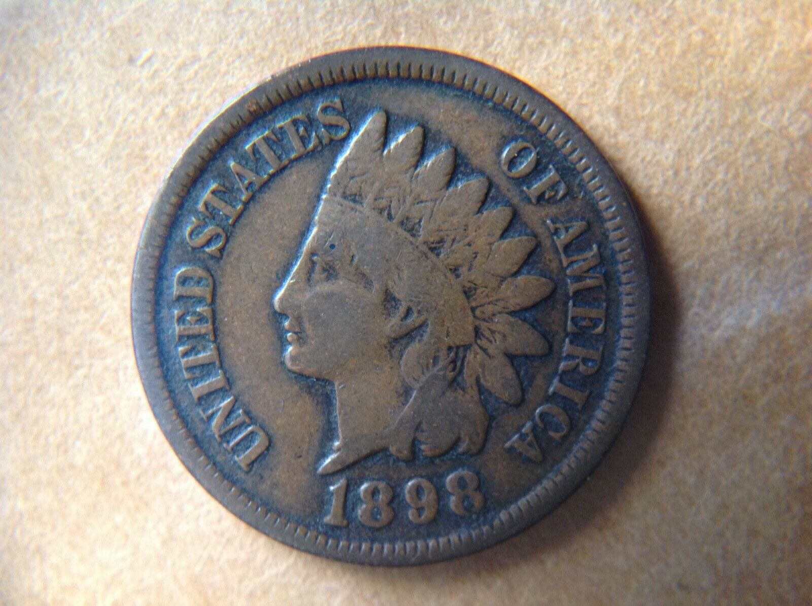 1888 Indian Head Penny One Cent Coin