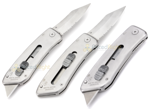 Maxcraft 69192 2-in-1 Sport Utility Knife Quick Change Razor Blade Serrated Edge