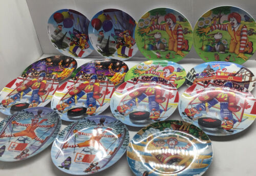 Lot Of 15 Vintage Mcdonald’s Collector Melamine Plates Never Used Just Collected