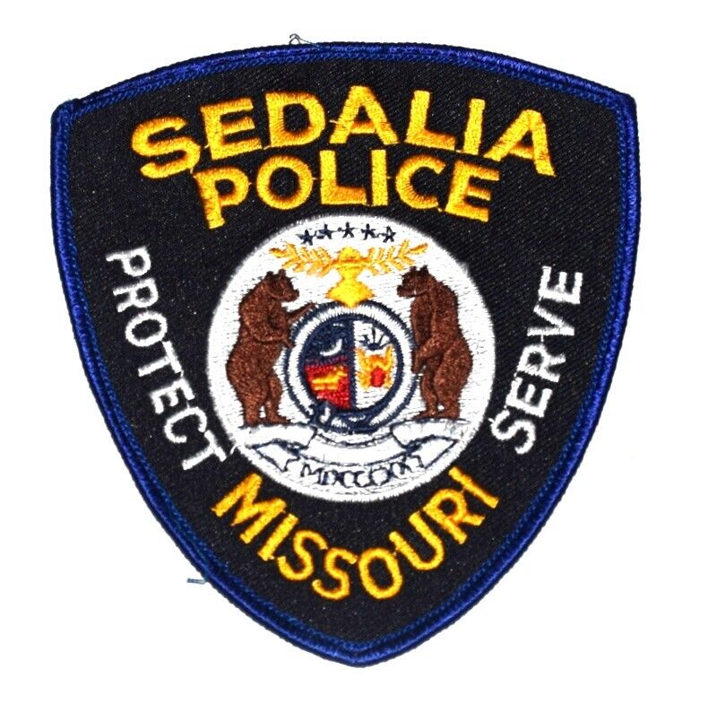 Sedalia Missouri Mo Sheriff Police Patch State Seal Bears Crescent Moon